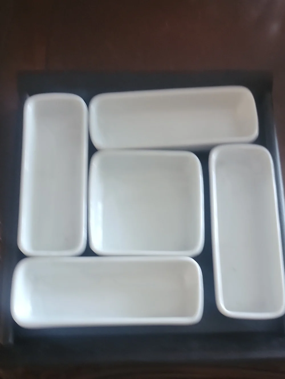 Crate&Barrel White Porcelain Serving Piece